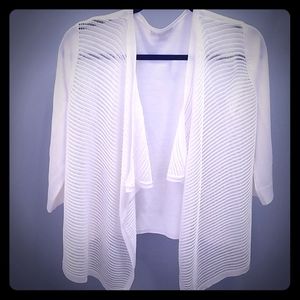 White cardigan